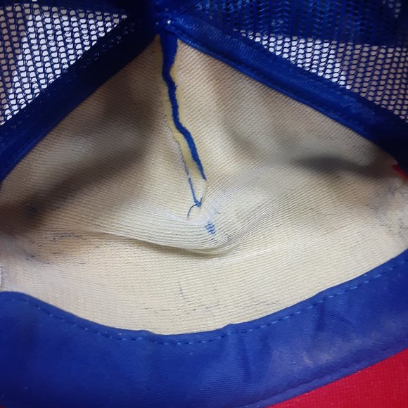 Pepsi-Cola 3 Stripe VTG Trucker Style Snapback Made in USA Hat/Cap - Picture 6 of 9